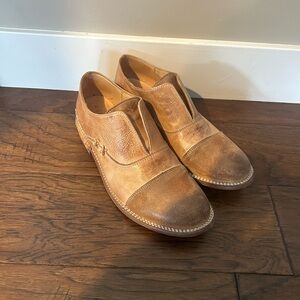 Bed Stu Tan Leather Flats